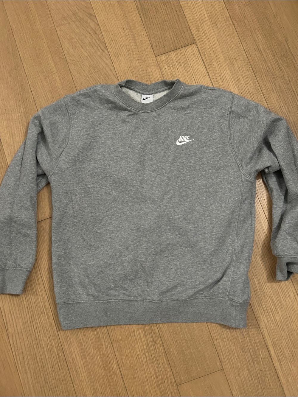 Nike Grey Crewneck Sweatshirt with White Logo